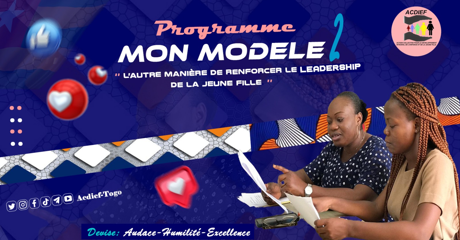 DEUXIEME COHORTE PROGRAMME MON MODELE: Inscriptions